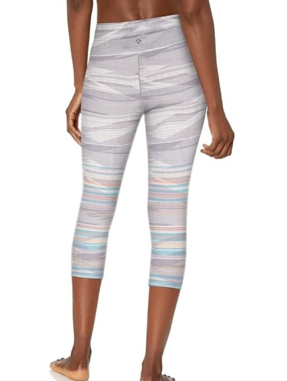 prAna Pillar Printed Capri Leggings Ashley Sunrise
